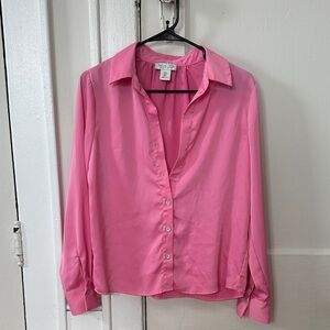 Rachel Zoe Pink Button Down Shirt